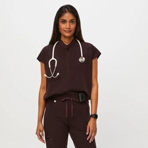 Figs Brown Scrub Top & Pants Set
